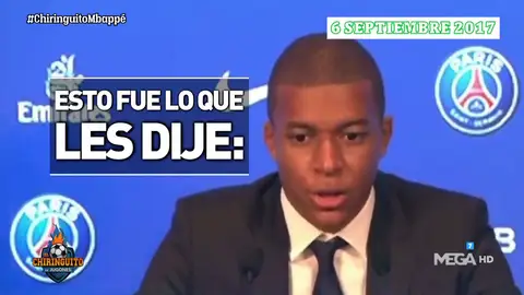 El Chiringuito recuerda las palabras de Kylian Mbappé en su presentación en el PSG El Chiringuito recuerda las palabras de Kylian Mbappé en su presentación en el PSG