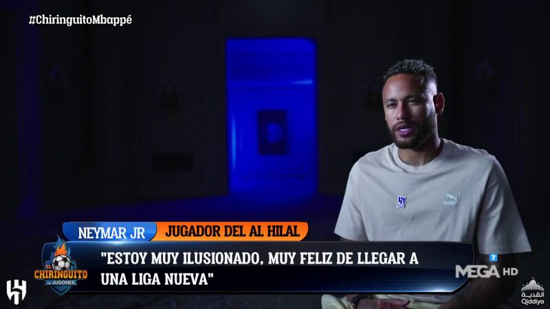 Neymar, ilusionado en Arabia Saudí