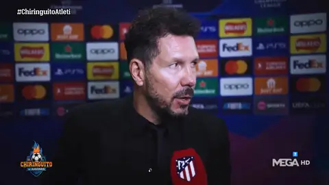 Cholo Simeone, contento con el partido de su equipo Cholo Simeone, contento con el partido de su equipo