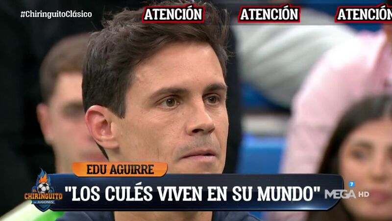 Edu Aguirre no da crédito con las quejas de los culés