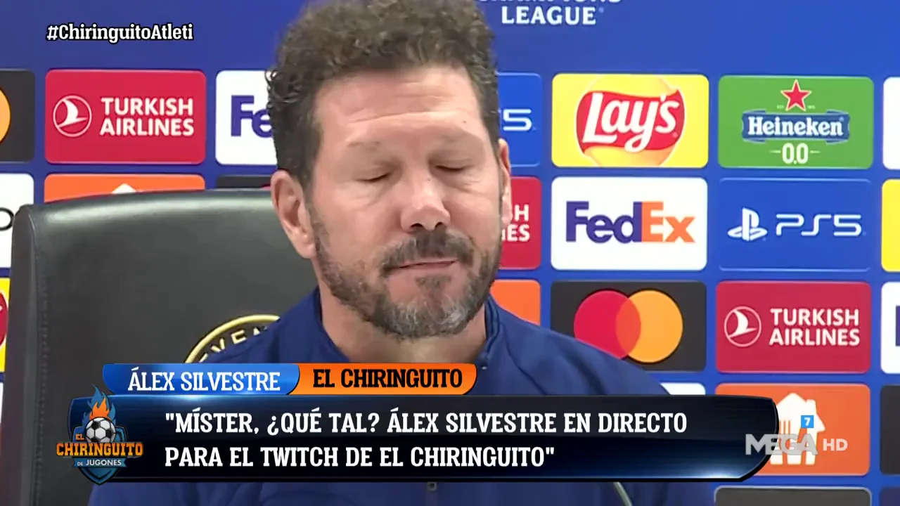 Simeone muy cortante en rueda de prensa