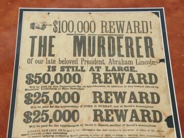 A la venta el cartel de Se busca de John Wilkes Booth, el asesino de Abraham Lincoln 