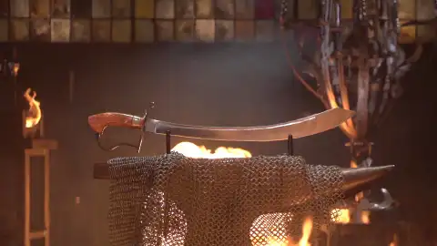 Espada malaya Forjado a fuego