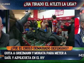 Fiesta gironí en el vestuario tras la victoria al Atlético de Madrid