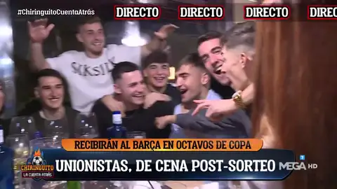Los jugadores de UNIONISTAS CELEBRAN con EL CHIRINGUITO Los jugadores de UNIONISTAS CELEBRAN con EL CHIRINGUITO