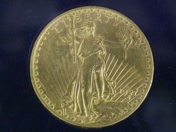 Una moneda de águila doble de 1927 que resulta ser una falsificación 