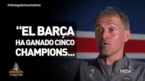 Luis Enrique: "El Barça ha ganado cinco Champions y el PSG y ninguna" Luis Enrique: "El Barça ha ganado cinco Champions y el PSG y ninguna"