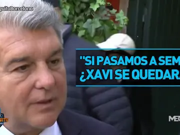 Laporta deja la puerta abierta a la continuidad de Xavi Laporta deja la puerta abierta a la continuidad de Xavi