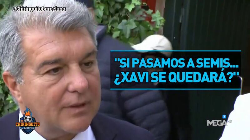 Laporta deja la puerta abierta a la continuidad de Xavi