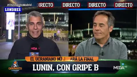 "Lunin no jugará la final" "Lunin no jugará la final"