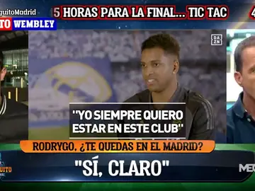 "Para Ancelotti el año que viene Rodrygo es titular" "Para Ancelotti el año que viene Rodrygo es titular"