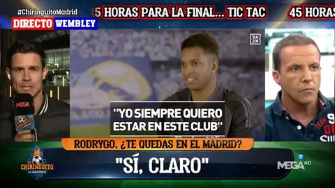 "Para Ancelotti el año que viene Rodrygo es titular" "Para Ancelotti el año que viene Rodrygo es titular"