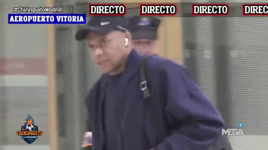 La cara de Mbappé tras la derrota en San Mamés La cara de Mbappé tras la derrota en San Mamés
