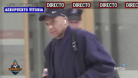 La cara de Mbappé tras la derrota en San Mamés La cara de Mbappé tras la derrota en San Mamés