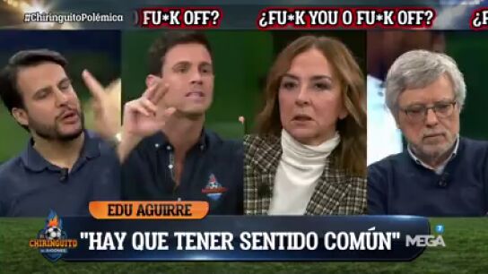 Edu Aguirre, incr&eacute;dulo ante el arbitraje en El Sadar