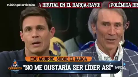 Tremendo cara a cara entre Edu Aguirre y Lobo Carrasco Tremendo cara a cara entre Edu Aguirre y Lobo Carrasco