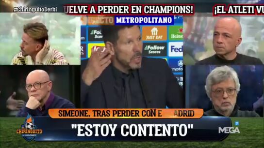 Diego Simeone: ''Alguien vio que Juli&aacute;n dio dos toques? &iexcl;Qu&eacute; levante la mano!''