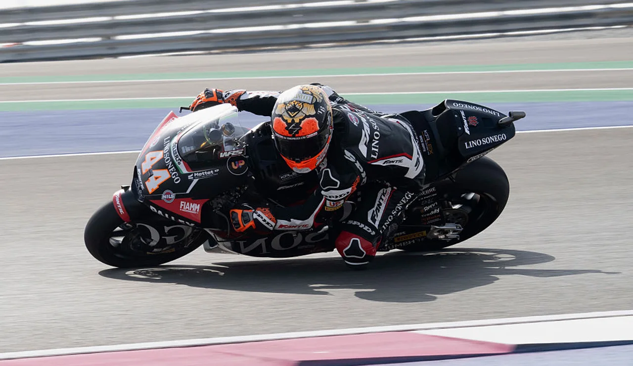 Aron Canet durante el Gp de Catar