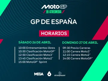 MotoGP vuelve a Atresmedia con el GP de España desde el Circuito de Jerez-Ángel Nieto MotoGP vuelve a Atresmedia con el GP de España desde el Circuito de Jerez-Ángel Nieto