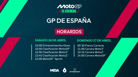 MotoGP vuelve a Atresmedia con el GP de España desde el Circuito de Jerez-Ángel Nieto MotoGP vuelve a Atresmedia con el GP de España desde el Circuito de Jerez-Ángel Nieto