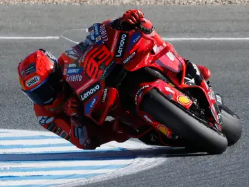 Marc Marquez, durante la cualificación del GP de España en Jerez Marc Marquez, durante la cualificación del GP de España en Jerez
