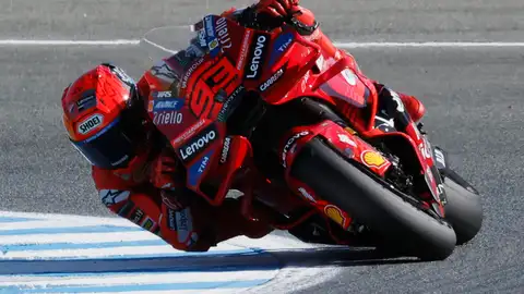Marc Marquez, durante la cualificación del GP de España en Jerez Marc Marquez, durante la cualificación del GP de España en Jerez