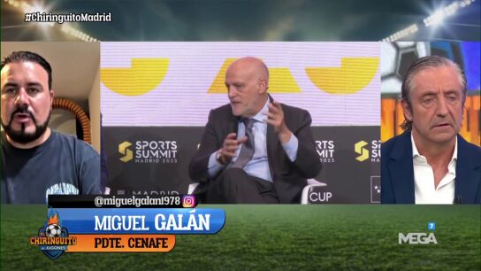 Miguel Gal&aacute;n: "Tebas le dio informaci&oacute;n confidencial del Bar&ccedil;a al Athletic"