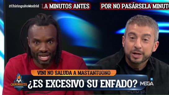 Brutal cara a cara por Mastantuono en El Chiringuito