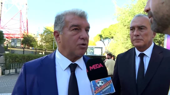 Laporta: "Queremos que haya un acuerdo y volvamos a la UEFA" Laporta: "Queremos que haya un acuerdo y volvamos a la UEFA"