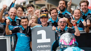 Daniel Holgado, tras firmar la 'pole' en Valencia. Daniel Holgado, tras firmar la 'pole' en Valencia.