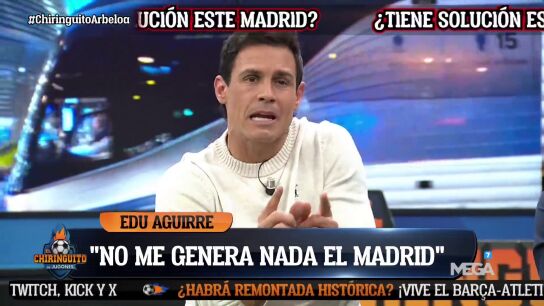 Edu Aguirre: "&iquest;C&oacute;mo se puede jugar tan mal?"
