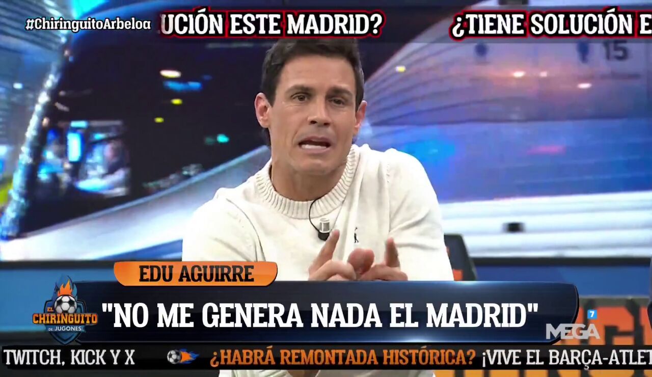 Edu Aguirre: "&iquest;C&oacute;mo se puede jugar tan mal?"