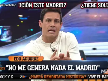 Edu Aguirre: "¿Cómo se puede jugar tan mal?" Edu Aguirre: "¿Cómo se puede jugar tan mal?"