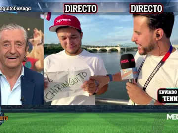 Alexander y sus lágrimas de ilusión por ver El Chiringuito con Juanfe Sanz desde Tennesse Alexander y sus lágrimas de ilusión por ver El Chiringuito con Juanfe Sanz desde Tennesse