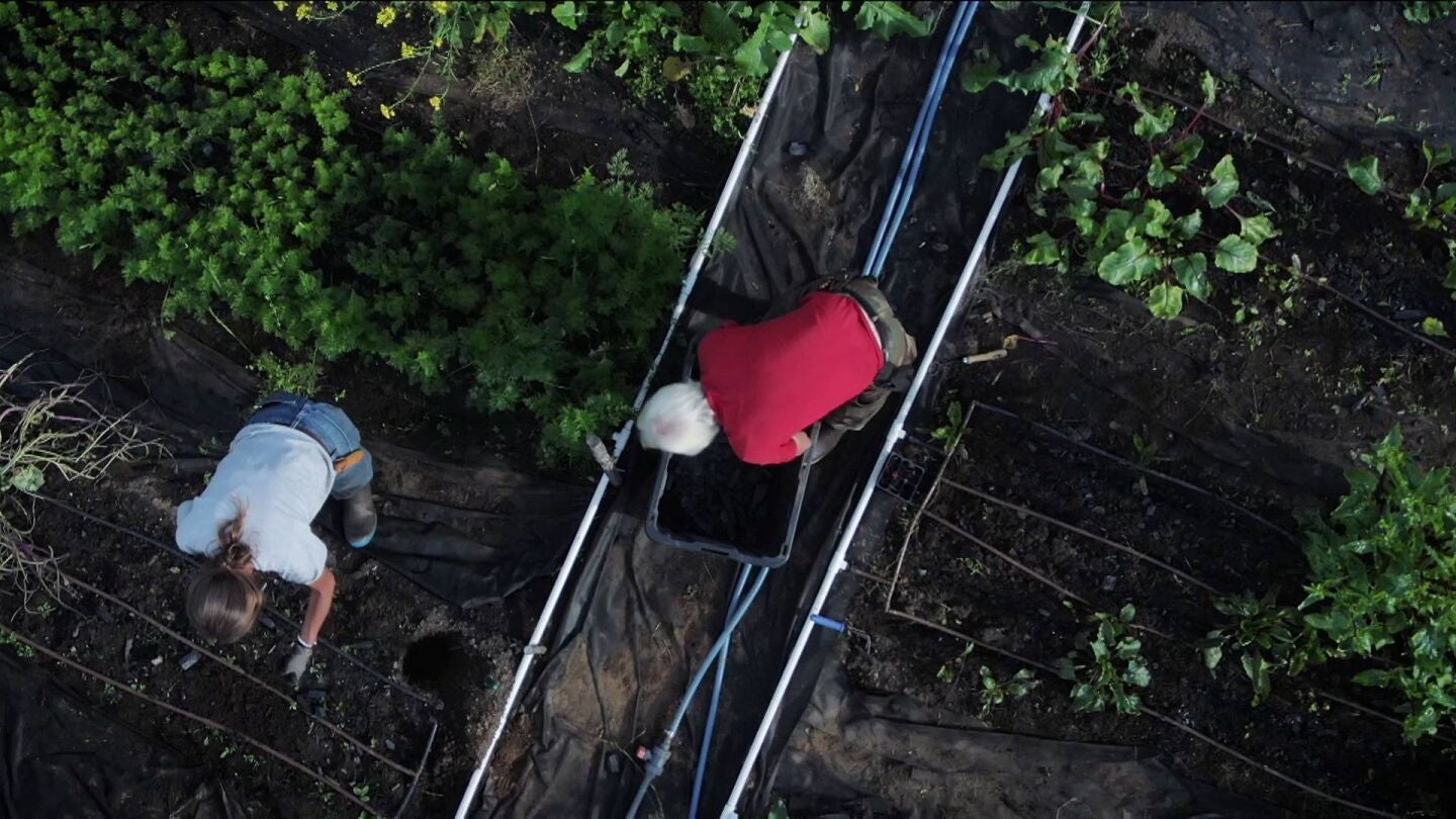 Andy fabrica su propio carb&oacute;n vegetal en Alaska con un ingenioso m&eacute;todo casero