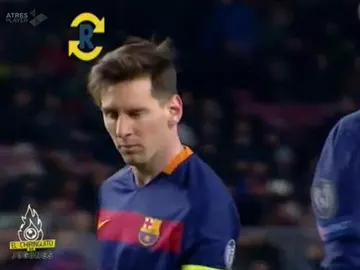 Guiño de Messi a Neymar Guiño de Messi a Neymar