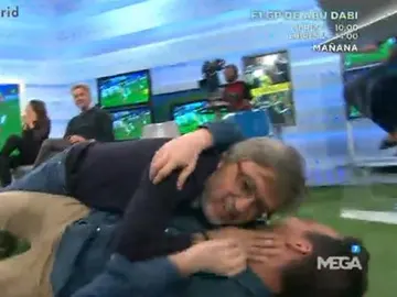 José Dmaián González y Nacho Peña abrazo José Dmaián González y Nacho Peña abrazo