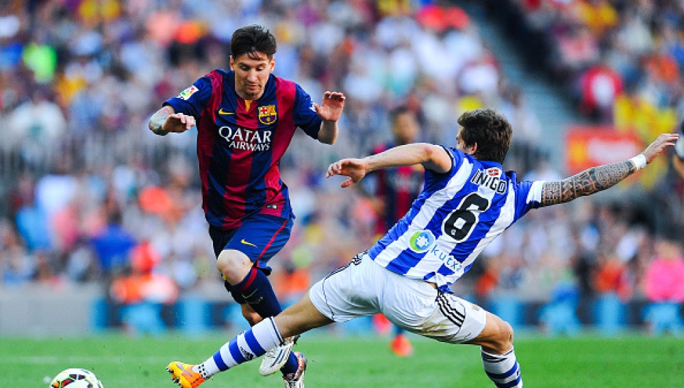 Messi e Íñigo Martínez