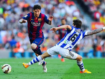 Messi e Íñigo Martínez Messi e Íñigo Martínez