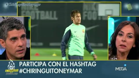 Neymar y José Luis Sánchez Neymar y José Luis Sánchez
