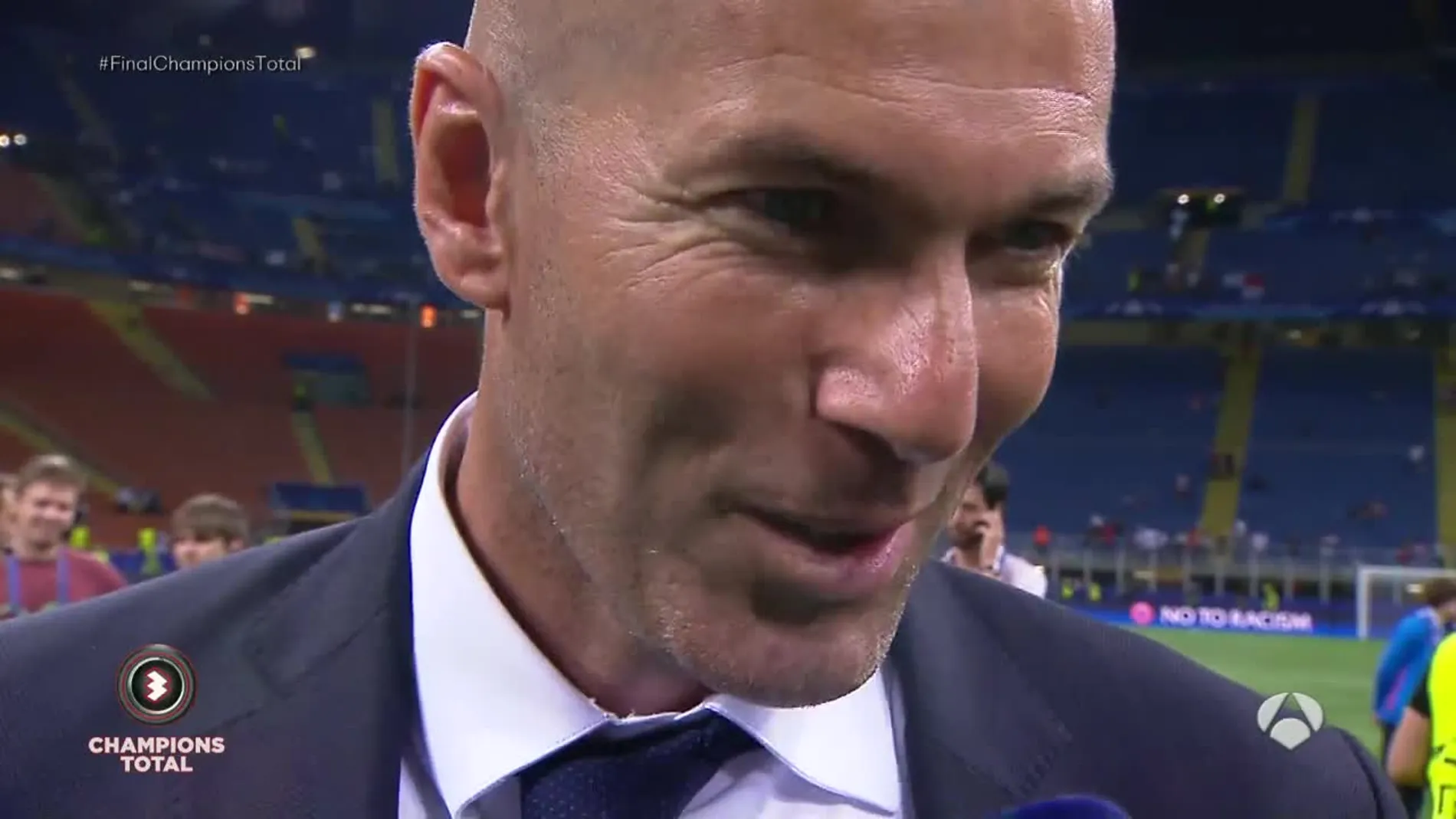 Zinedine Zidane, tras la final de la Champions League
