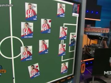 La alineación del Atlético de Madrid