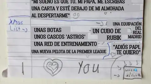 La carta de un niño escocés a su padre fallecido La carta de un niño escocés a su padre fallecido