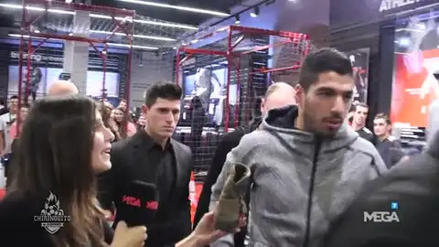 Alba Carreres, con Luis Suárez Alba Carreres, con Luis Suárez