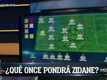 La alineación del Madrid ante el Celta La alineación del Madrid ante el Celta