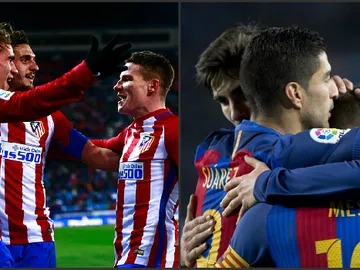 Atlético de Madrid y FC Barcelona Atlético de Madrid y FC Barcelona