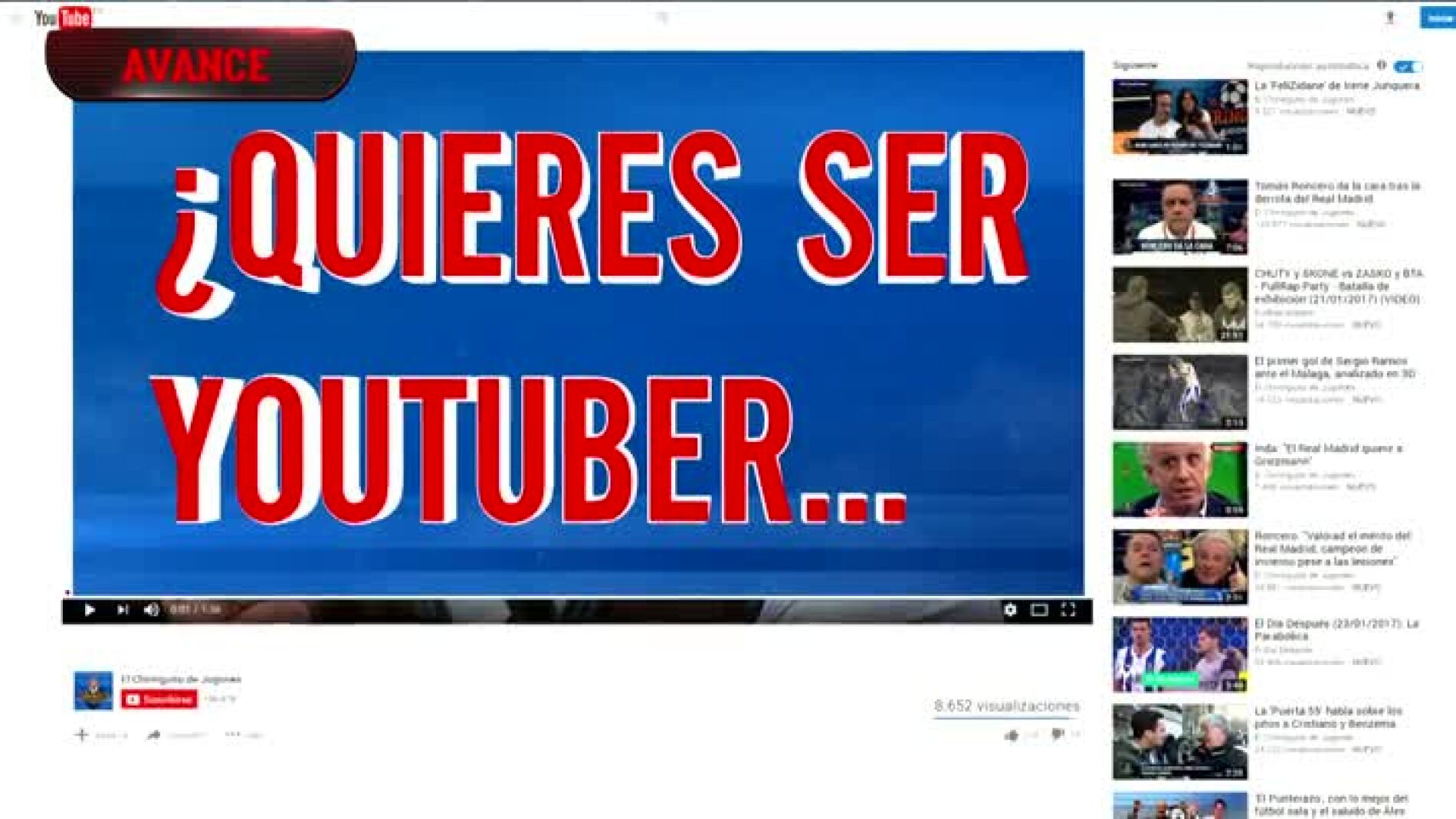 &iquest;Quieres ser el Youtuber de El Chiringuito?