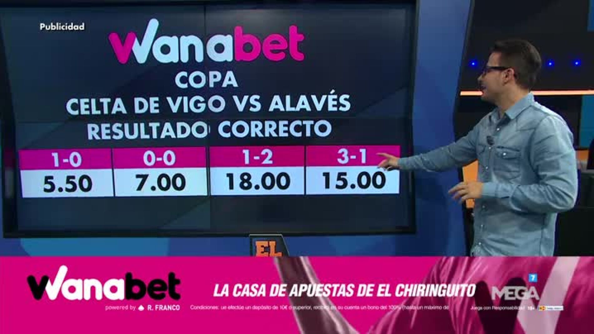 Juanfe Sanz con Wanabet