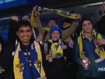 La afición del Cádiz, en Getafe La afición del Cádiz, en Getafe