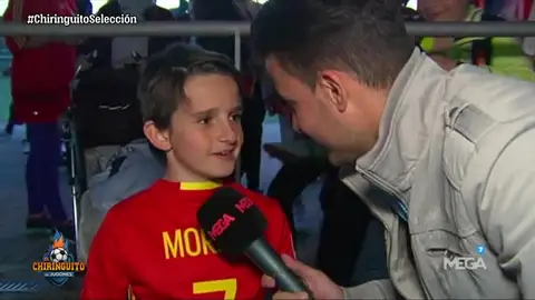 Beltrán, el niño que abrazó a su ídolo Beltrán, el niño que abrazó a su ídolo